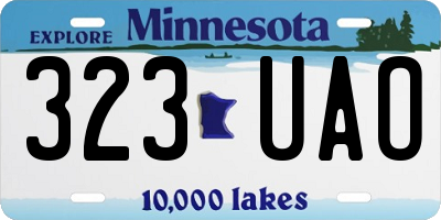 MN license plate 323UAO