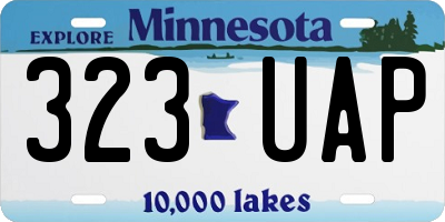 MN license plate 323UAP