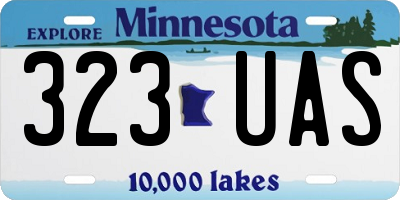 MN license plate 323UAS