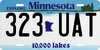 MN license plate 323UAT