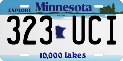 MN license plate 323UCI