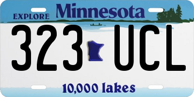 MN license plate 323UCL