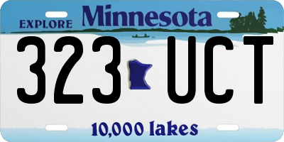 MN license plate 323UCT