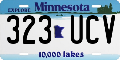 MN license plate 323UCV