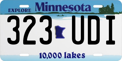MN license plate 323UDI