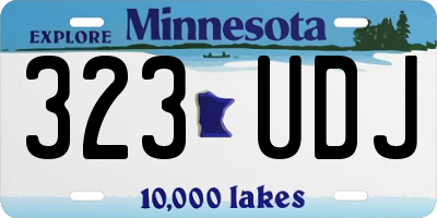 MN license plate 323UDJ