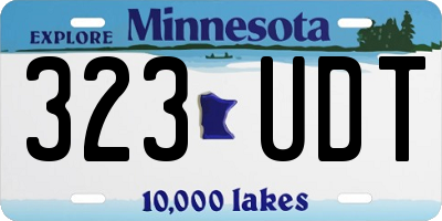 MN license plate 323UDT