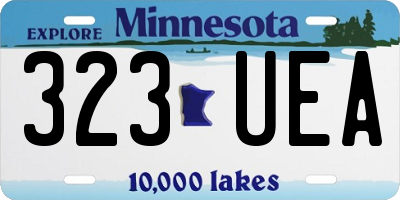 MN license plate 323UEA