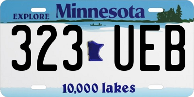 MN license plate 323UEB