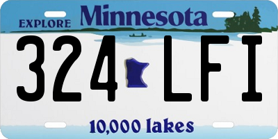 MN license plate 324LFI