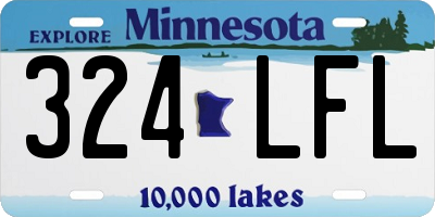 MN license plate 324LFL