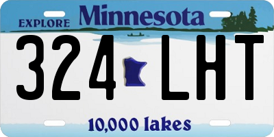 MN license plate 324LHT