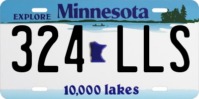 MN license plate 324LLS