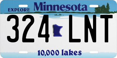 MN license plate 324LNT