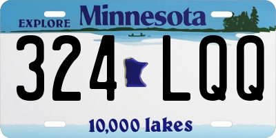 MN license plate 324LQQ