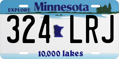 MN license plate 324LRJ