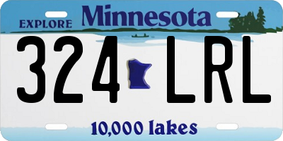 MN license plate 324LRL