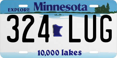 MN license plate 324LUG