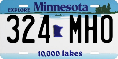 MN license plate 324MHO