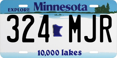 MN license plate 324MJR