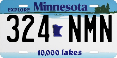 MN license plate 324NMN