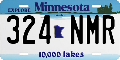 MN license plate 324NMR