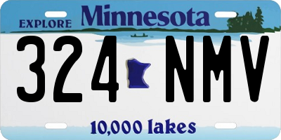 MN license plate 324NMV