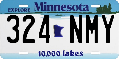 MN license plate 324NMY