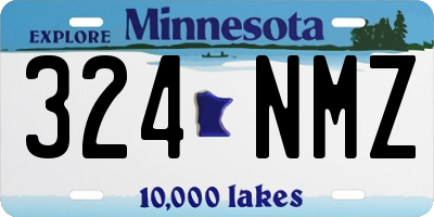 MN license plate 324NMZ