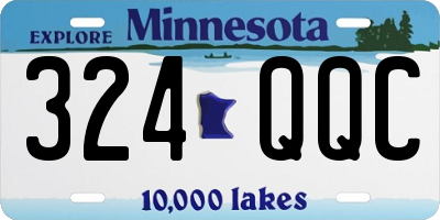 MN license plate 324QQC