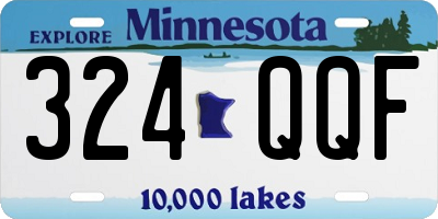 MN license plate 324QQF