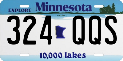 MN license plate 324QQS