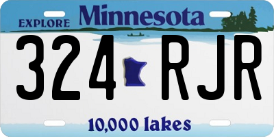 MN license plate 324RJR