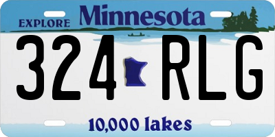 MN license plate 324RLG