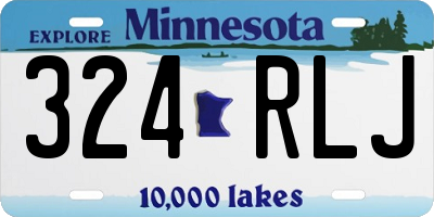 MN license plate 324RLJ