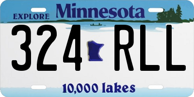MN license plate 324RLL