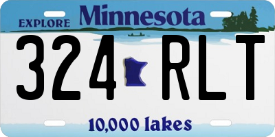 MN license plate 324RLT