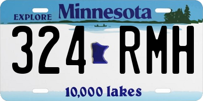 MN license plate 324RMH
