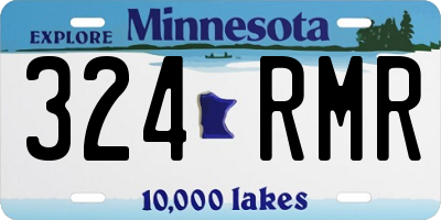 MN license plate 324RMR