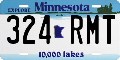 MN license plate 324RMT