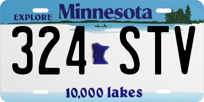 MN license plate 324STV