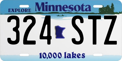 MN license plate 324STZ