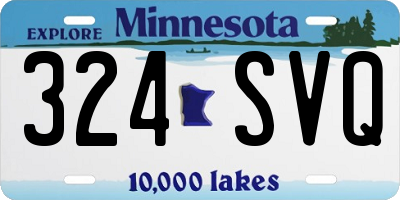 MN license plate 324SVQ