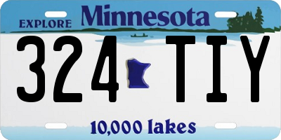 MN license plate 324TIY