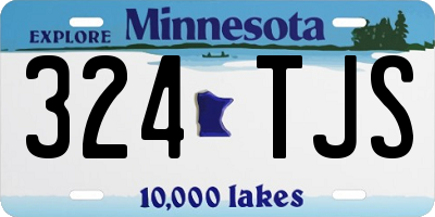 MN license plate 324TJS