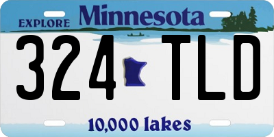 MN license plate 324TLD