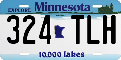 MN license plate 324TLH