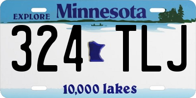 MN license plate 324TLJ