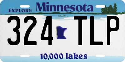 MN license plate 324TLP