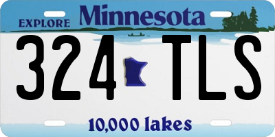 MN license plate 324TLS